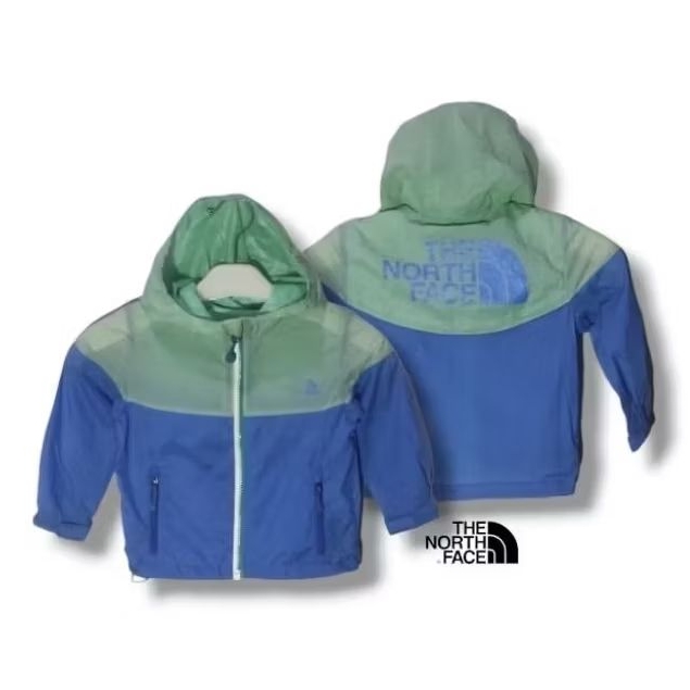 TNF THE NORTH FACE Big logo Running Outdoor UV Protect Pocketable Windbreaker Jacket Size tag 100 2-