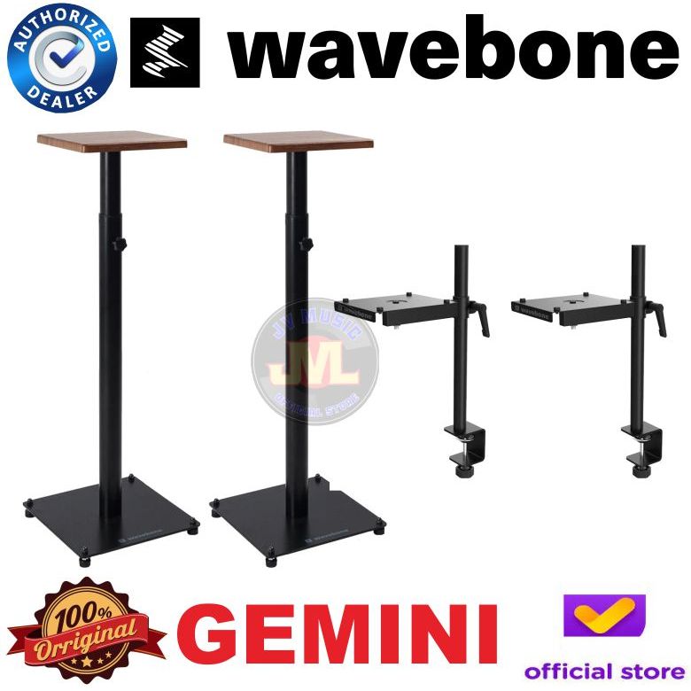 Wavebone Gemini Stand Speaker Studio Jepit Meja Grand Gemini Stand Speaker