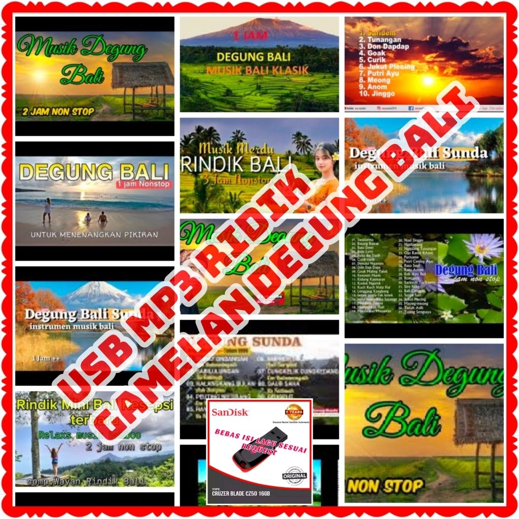 FLASHDISK MOBIL ISI LAGU BALI-FLASH DISK ISI LAGU BALI-LAGU BALI LAWAS POPULER-PLAS DISK USB BERISI 