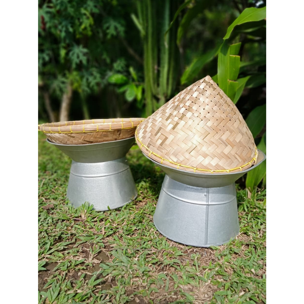 Dandang seeng alat pengukus Aluminium - Gratis Kukusan Bambu - Tutup Aseupan - Dandang Uk 3 Liter - 