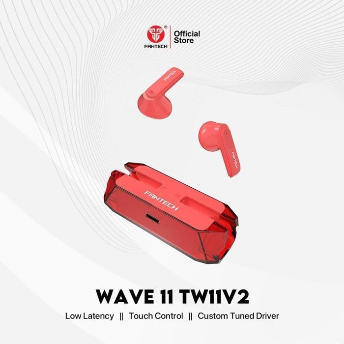 Headset Fantech WAVE 11 TW11 V2 TWS BLUETOOTH RED