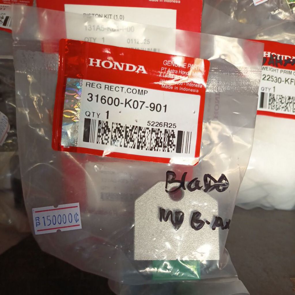 31600-K07-901 Kiprok (regulator) honda Blade 110 K07A (2011 - 2014)
