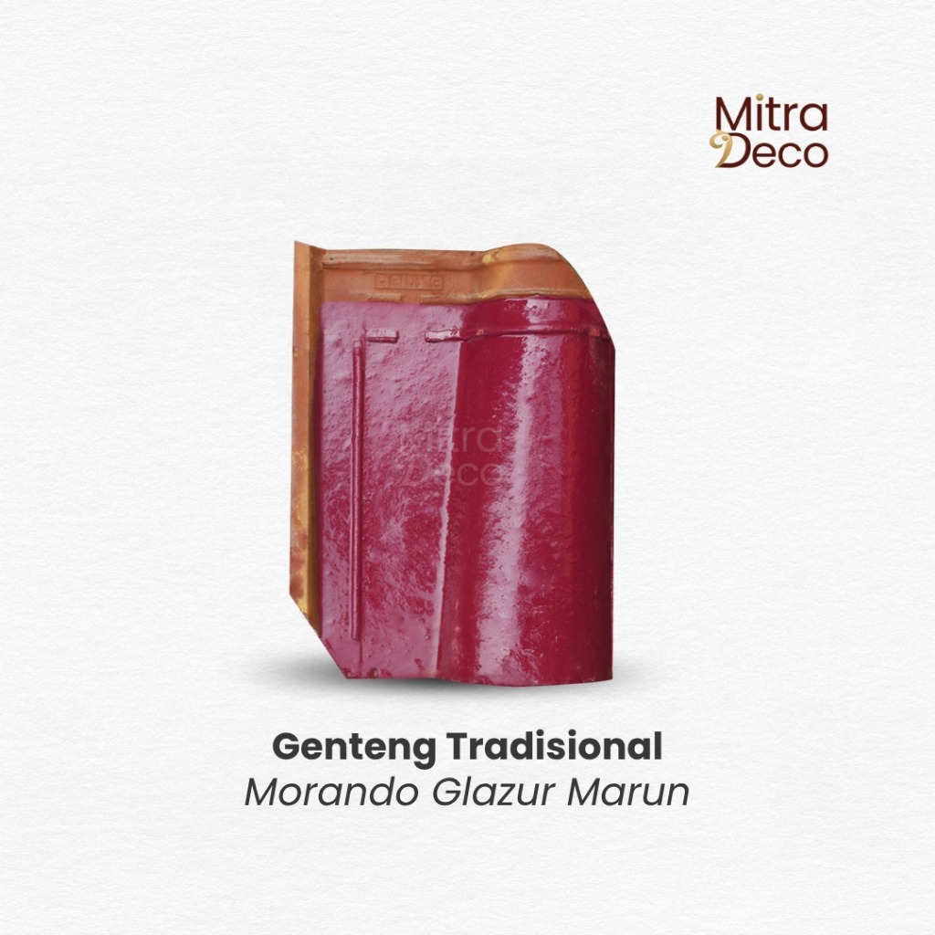GENTENG TRADISIONAL Morando Glazur Maroon