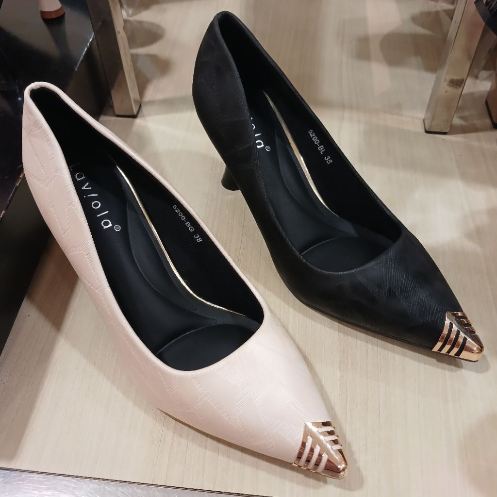 sepatu wanita fantofel heels 7cm LAVIOLA ori dari matahari