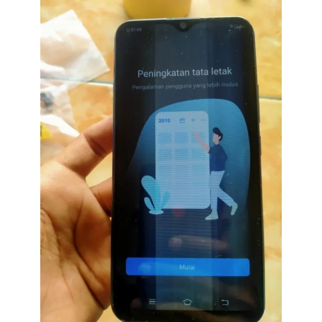 Lcd tc hp Vivo y12 Kondisi Lcd Sedaw tc retak lcd juga gabisa sentuh