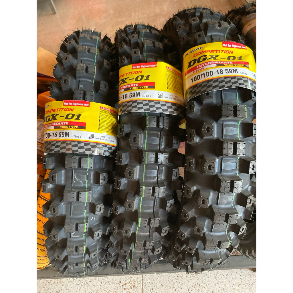 BAN TRAIL BELAKANG DUNLOP DGX-01 100/100-18 Ban trail belakang dunlop klx/crf