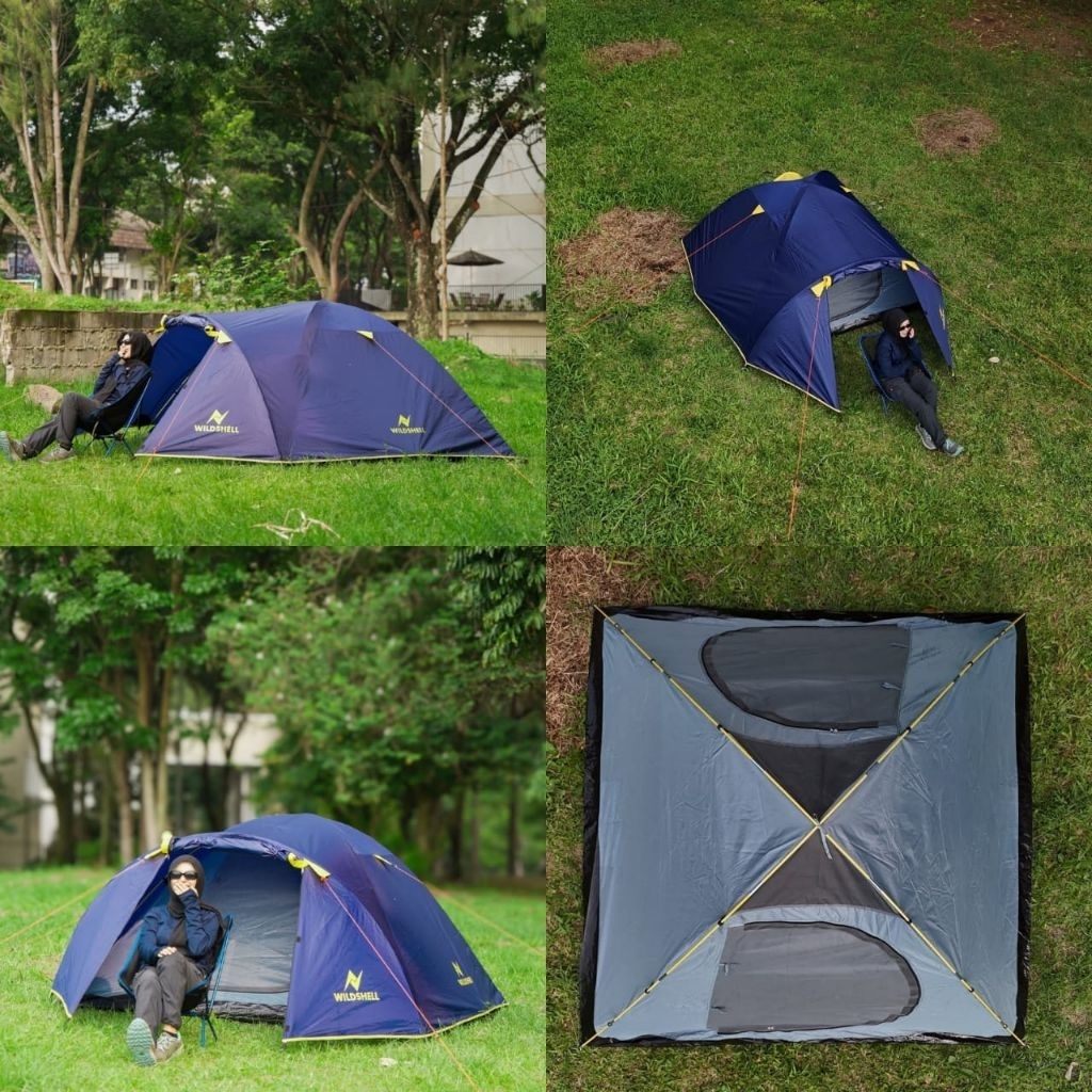 GROSIR Tenda Camping Wildshell Jayadipa Tenda Dome Kap 4-5 Orang Outdoor