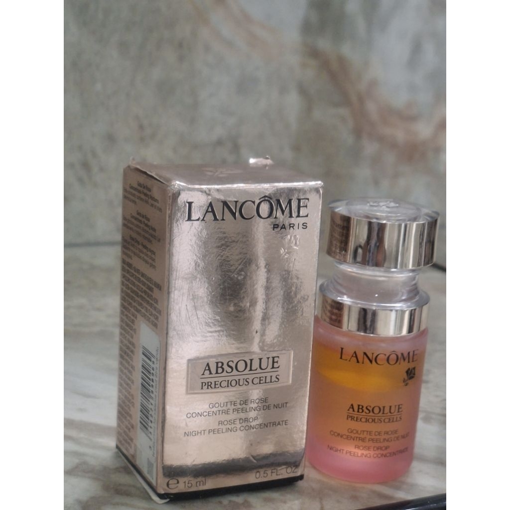 LANCOME ABSOLUE PRECIOUS CELLS rose drop night peeling concentrate 15ml (baca deskripsi pls)