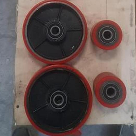 Roda Hand Pallet Karet / PU Caster Sparepart Hand Pallet