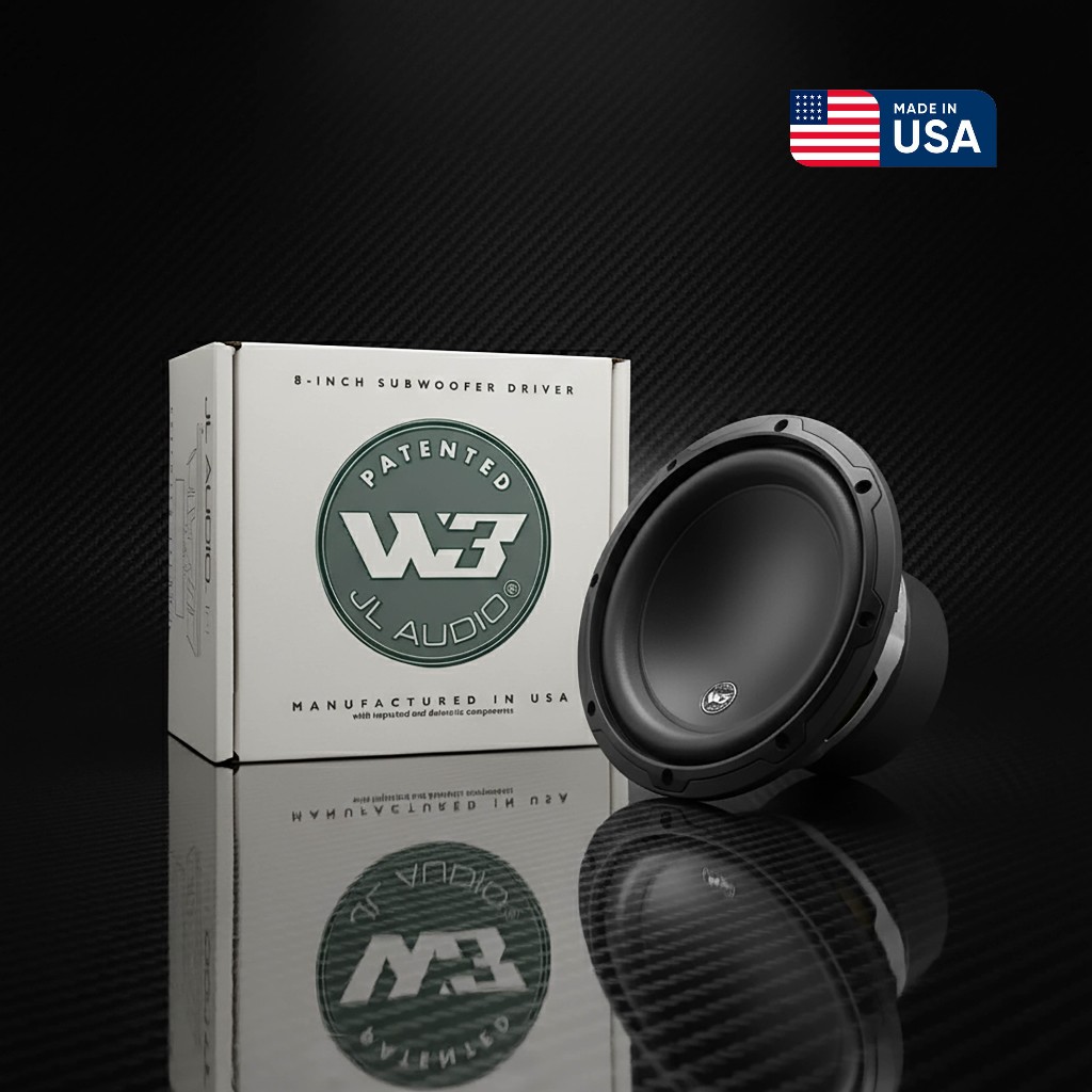 JL Audio 8W3v3-4 : 8" Audiophile Subwoofer (4-Ohm) - Bass Cepat, Akurat, & Musikal Sejati