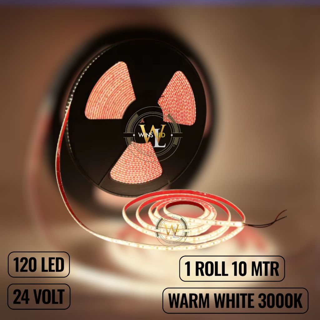 LAMPU LED STRIP 24V IP68 waterproof white warm natural 3000 K 4000 K 6000 KELVIN OUTDOOR STRIP LED L