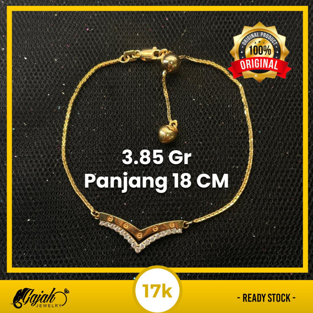 Gelang Emas 17K 3.85 Gram Toko Emas Gajah Online Salatiga 8054