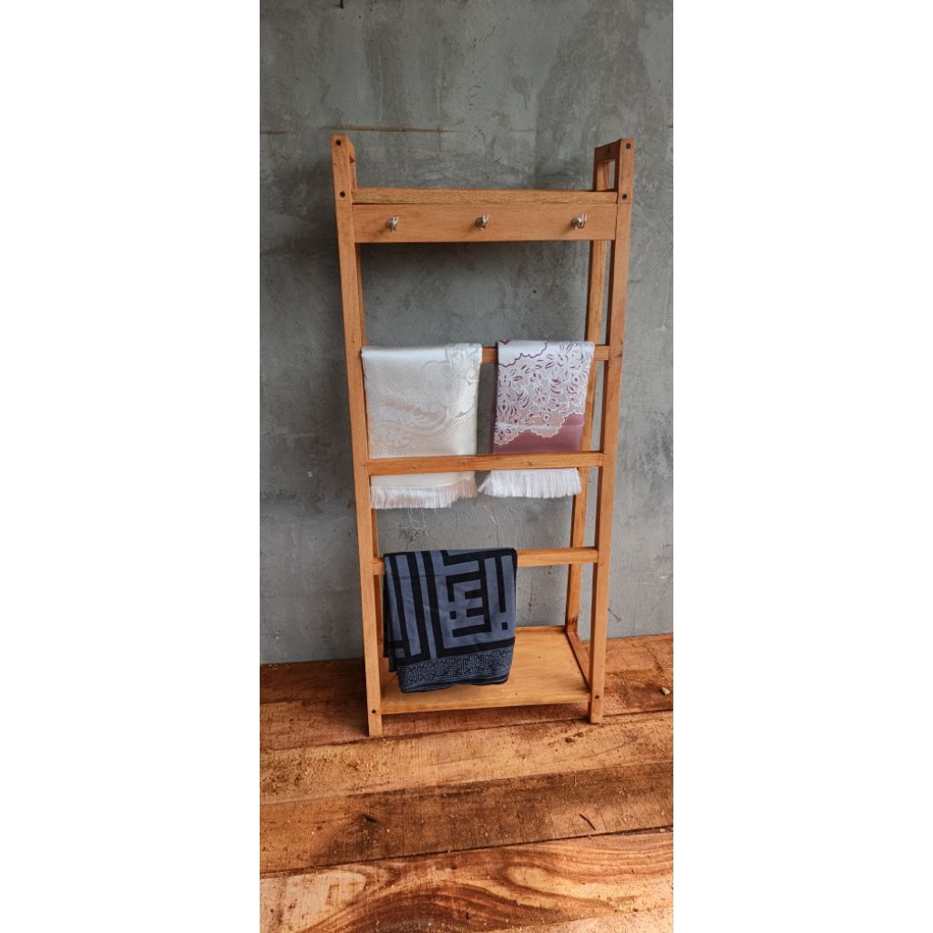 RAK SAJADAH RAK MUKENA RAK SAJADAH MINIMALIS RAK MUKENA MINIMALIS RAK SERBAGUNA TRMPAT PERALATAN SHO