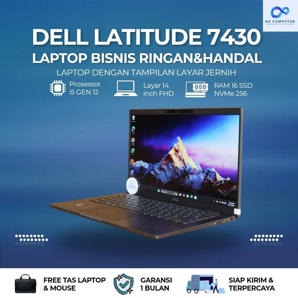 Dell Latitude 7430 i5GEN12 RAM 16GB SSD 256GB