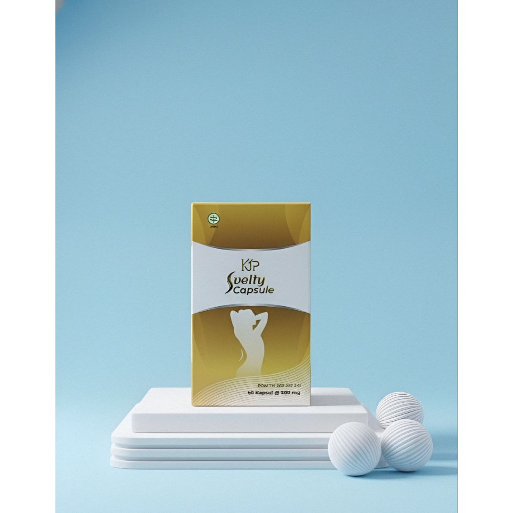 Suplemen Pelangsing KJP Svelty Capsule Extra 60 Kapsul – Pembakar Lemak – BPOM TR 203355241