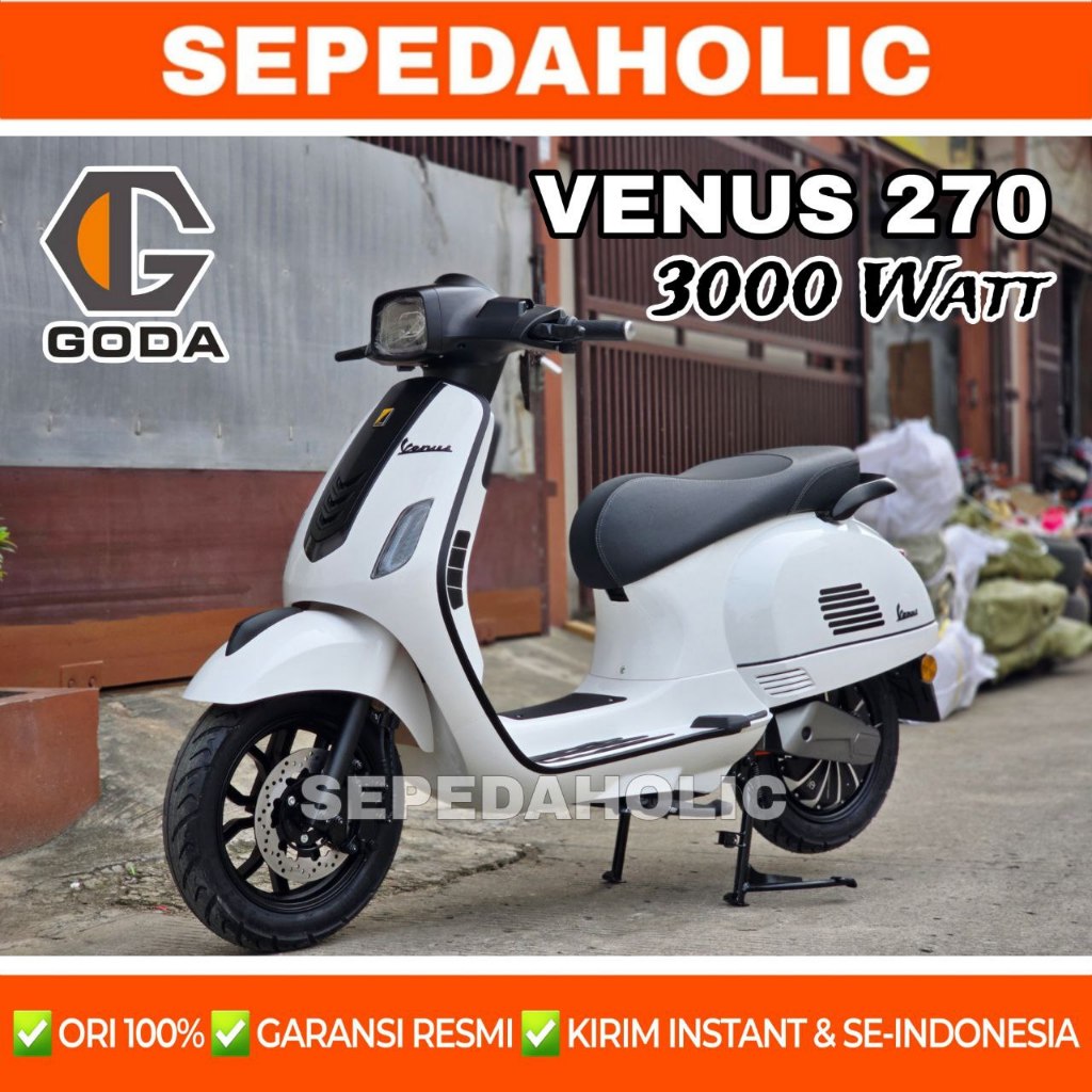 Sepeda Motor Listrik UWINFLY T3S PRO Double Disc Brakes 1200 Watt / GODA 270 VENUS 3000 Watt