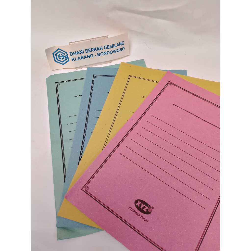 STOPMAP KERTAS FOLIO F4 / MAP KERTAS (1 PACK = 50PCS )