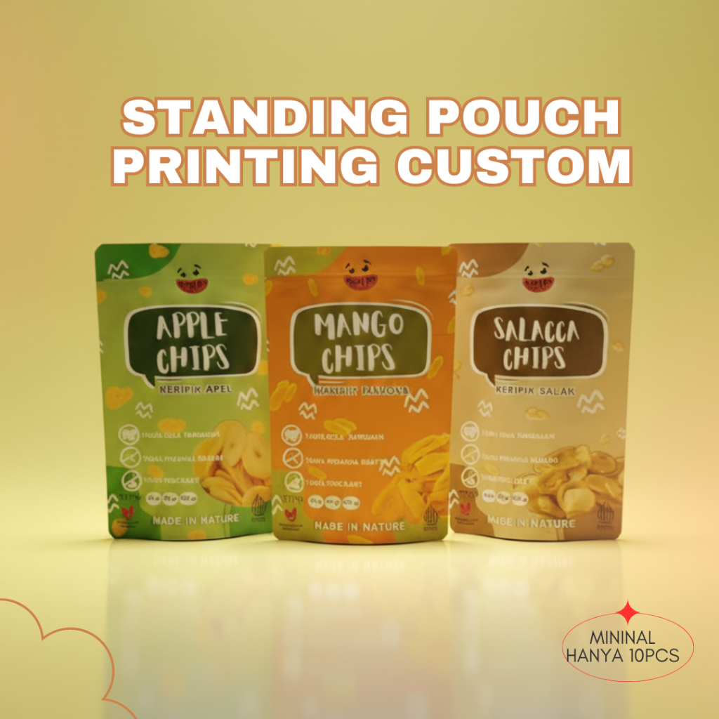 Standing pouch full printing zipperlock - custom