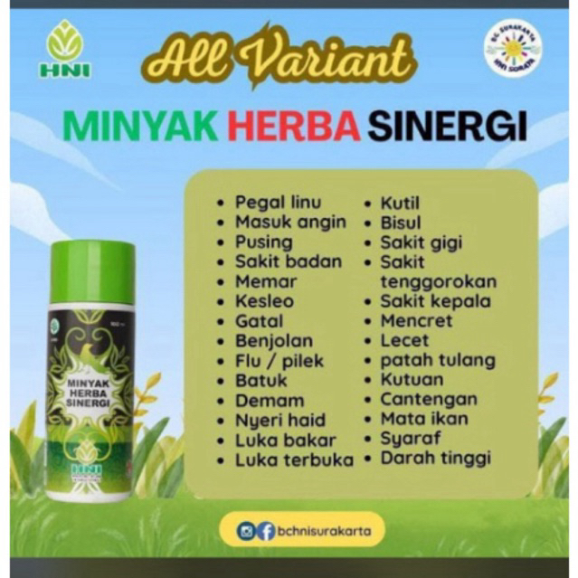 Minyak herba sinergi HNI