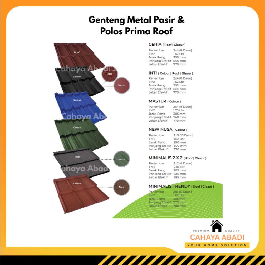 PRIMA ROOF GENTENG METAL MINIMALIS 0,3MM