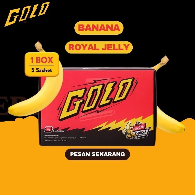 Mister Golo Ginseng Botanical Drink Rasa Banana Honey Mr Golo