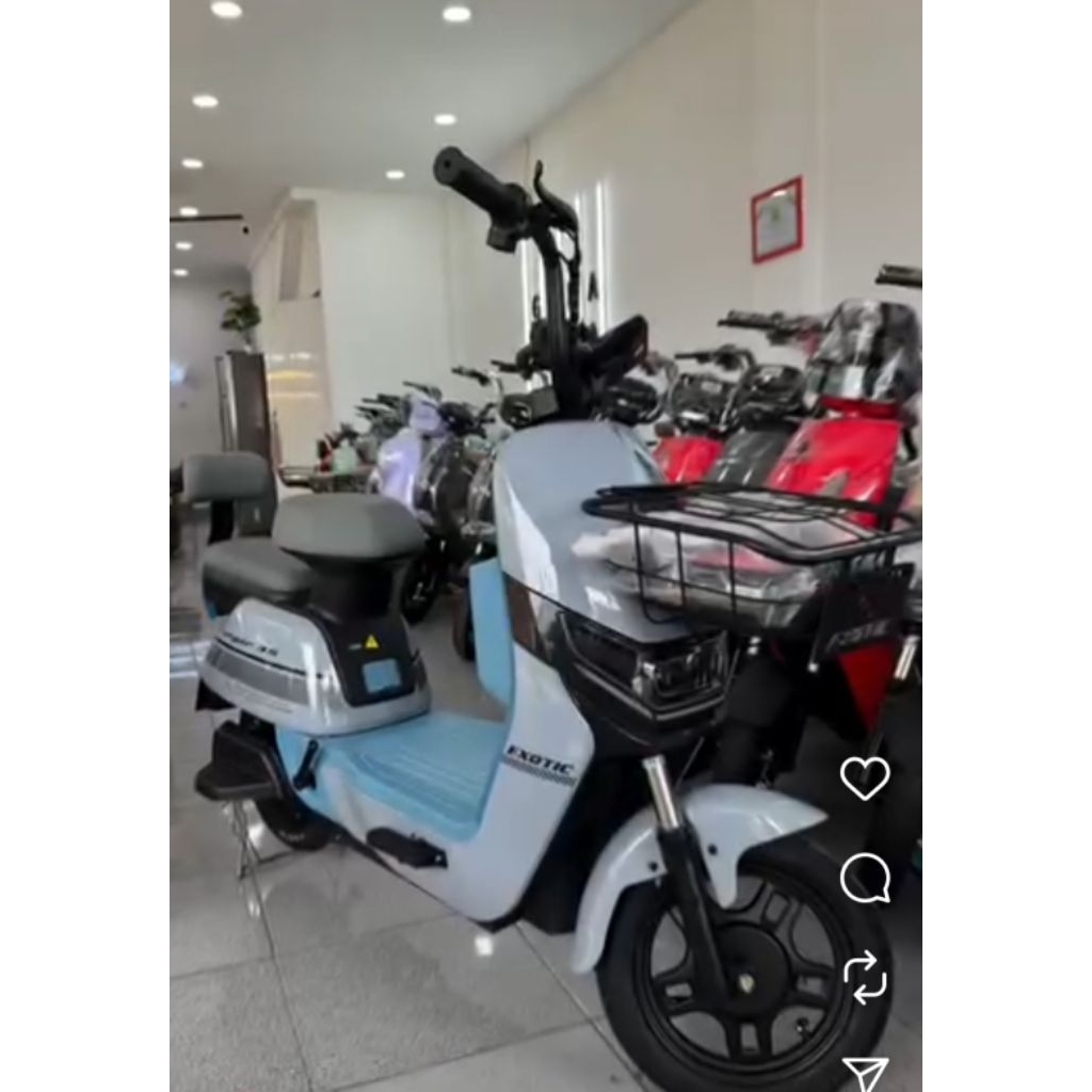 Sepeda Listrik Exotic Stinger 3.5 putih white sepeda listrik termurah sepeda Listrik murah sepeda li