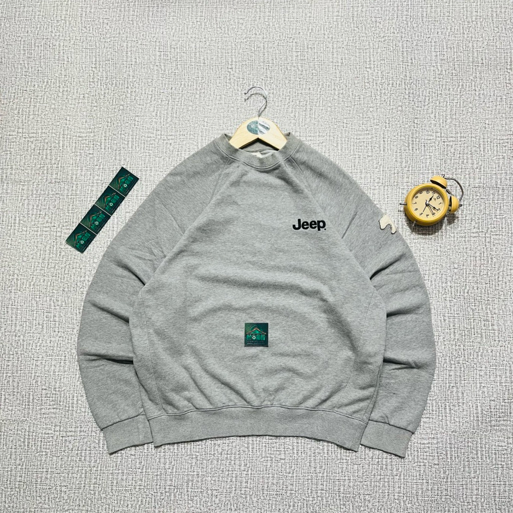Crewneck Jeep Brand Original 090 Size L | Tracktop | Jacket | Bomber | Hoodie | Outdoor | Atasan