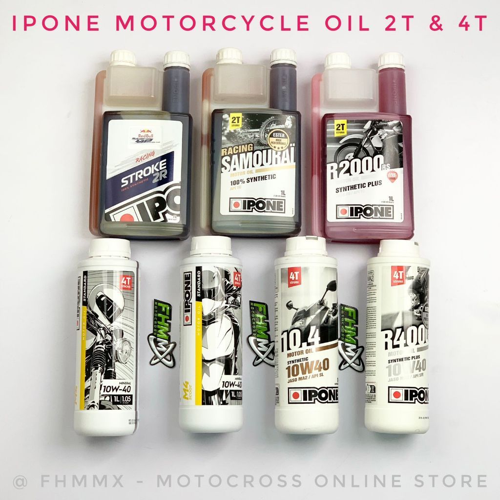 Oli IPONE Motorcycle 2T & 4T 1 LITER