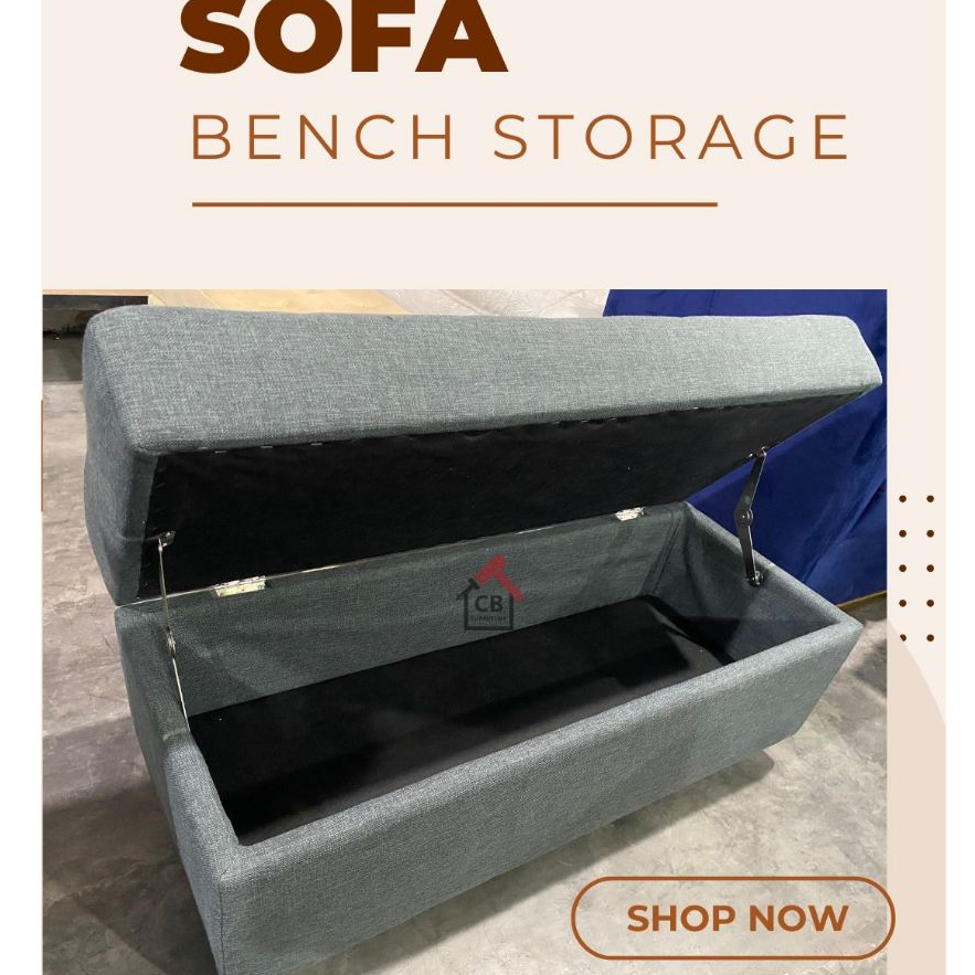 SOFA STORAGE BENCH / SOFA STORAGE / SOFA PENYIMPANAN / STORAGE BENCH