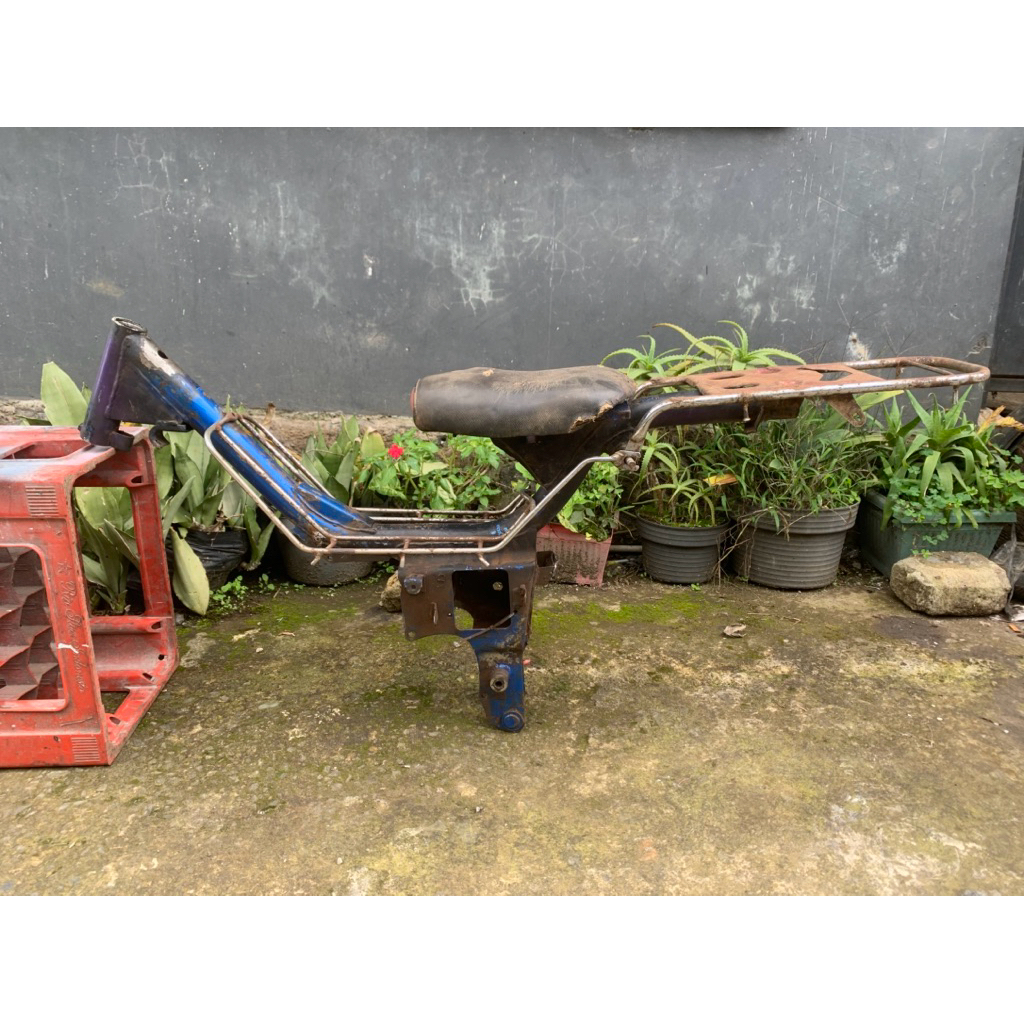 rangka jialing kancil dan tangki original kondisi bahan