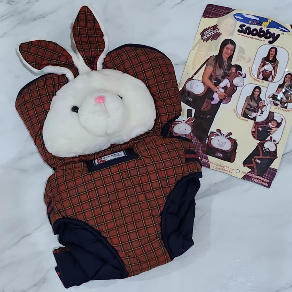 New Gendongan Bayi Depan Snobby TPG 4103 Merah / Snobby Gendongan Bayi Boneka
