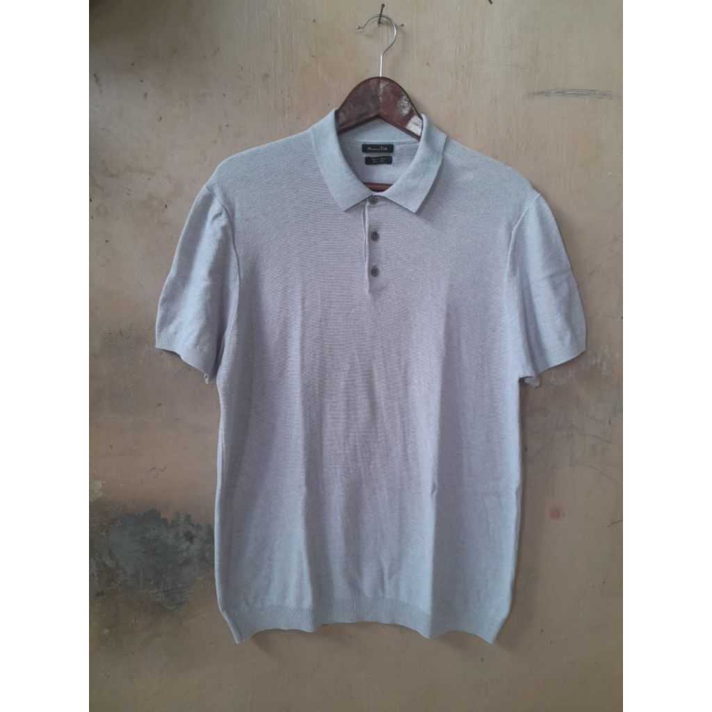 MASSIMO DUTTI KNIT POLO