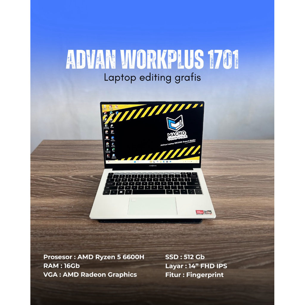 Advan Workplus 1701  Ryzen 5 6600H