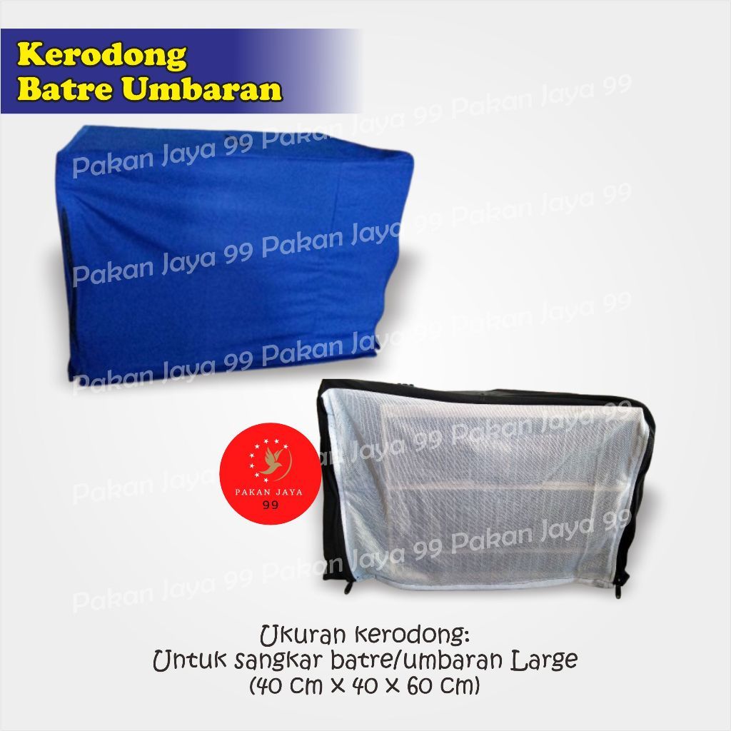 JUAL KRODONG UMBARAN SEMI TRANSPARAN PREMIUM TEBAL KERODONG SANGKAR KOTAK BATRE LOVEBIRD UMBARAN