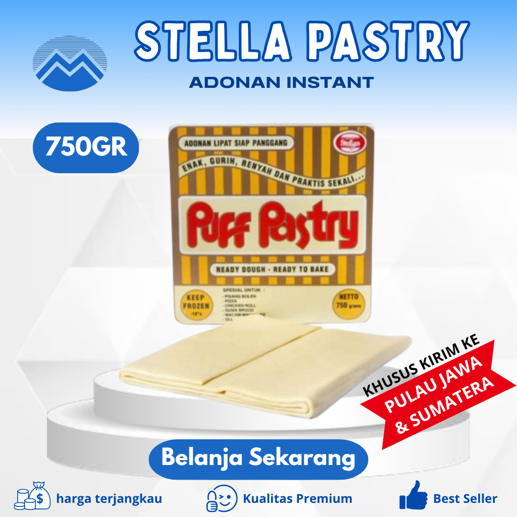puff pastry/stella puffy pastry/750gr/puffy pastry stella's