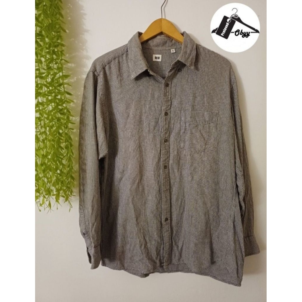 Kemeja Pria Uniqlo Preloved