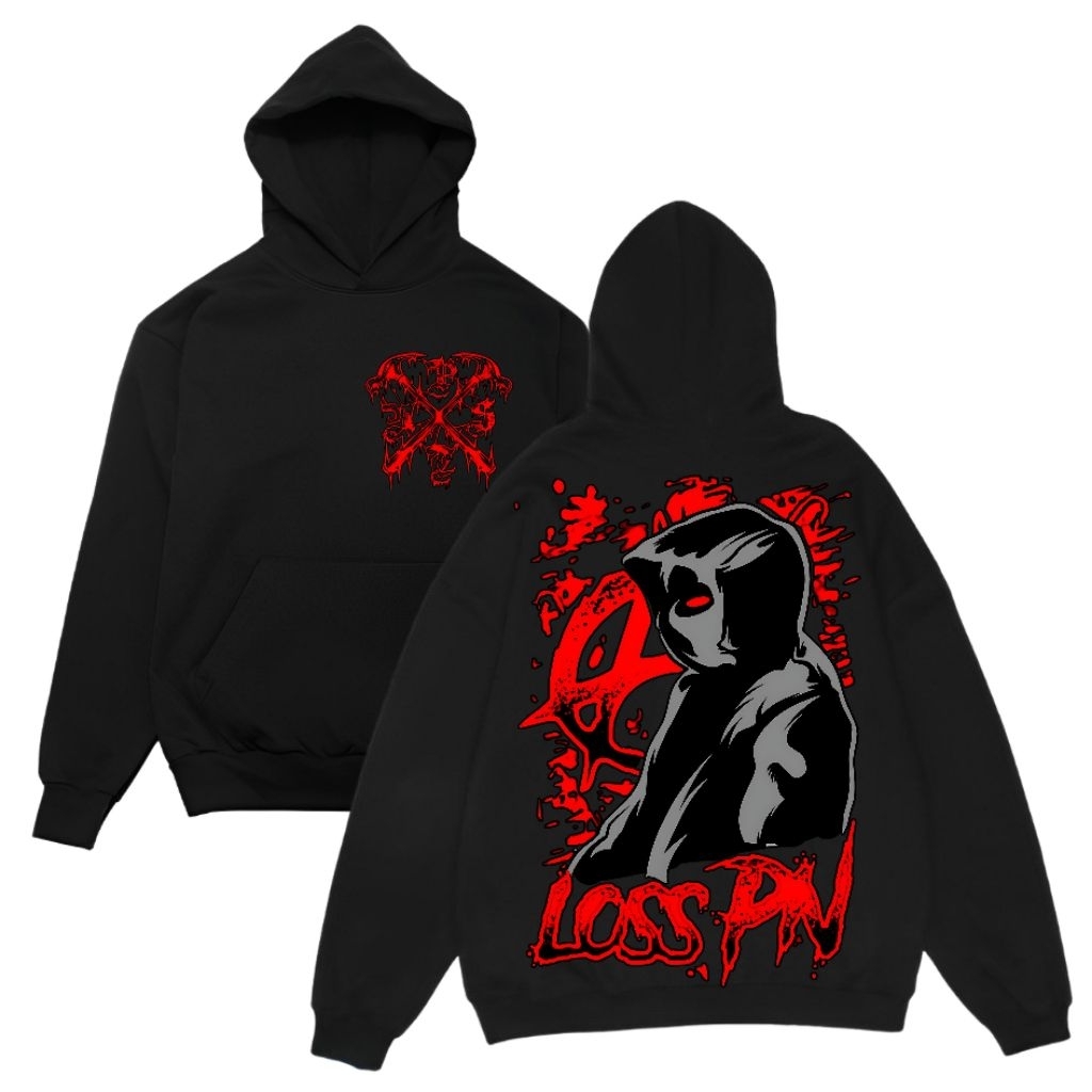 Promo Hoodie Loss PN Pagar Nusa Bahan Cotton Fleece Hitam