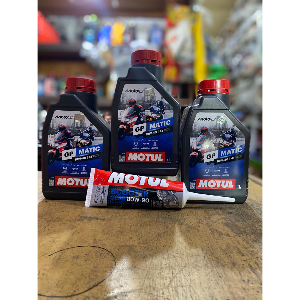 OLI MESIN / OLI GEAR MATIC MOTUL GP MATIC 1 LITER 10W - 40 NMAX AEROX LEXI