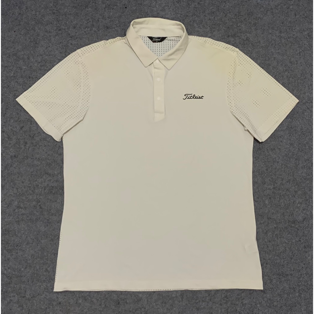 Titleist Triple white multi vents golf shirt