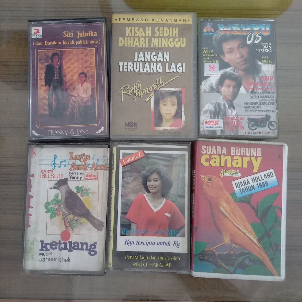 Kaset Pita Kumpulan Lagu Bahasa Indonesia / Cassette Tape Koleksi Lagu Indonesia / Lagu Legenda Indo