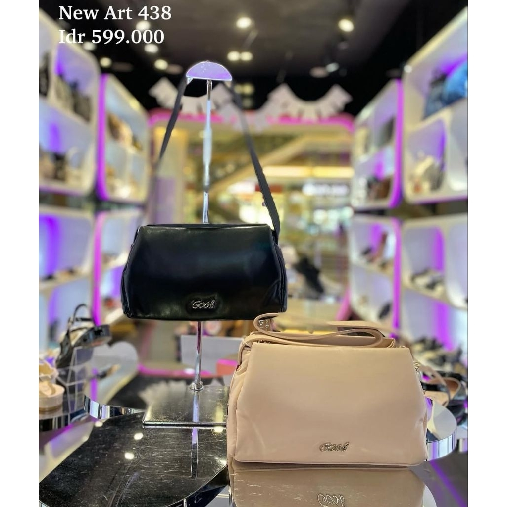 [Bisa COD] Ready Tas Gosh Original New art 438 Black Nude