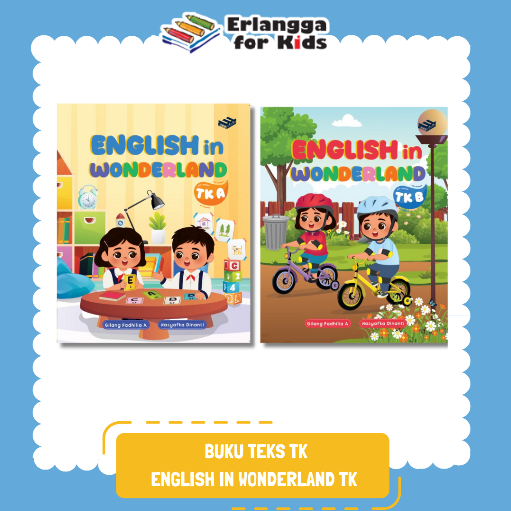 [Erlangga Official] Buku Melatih Keterampilan Anak dalam Membaca dan Menulis Bahasa Inggris