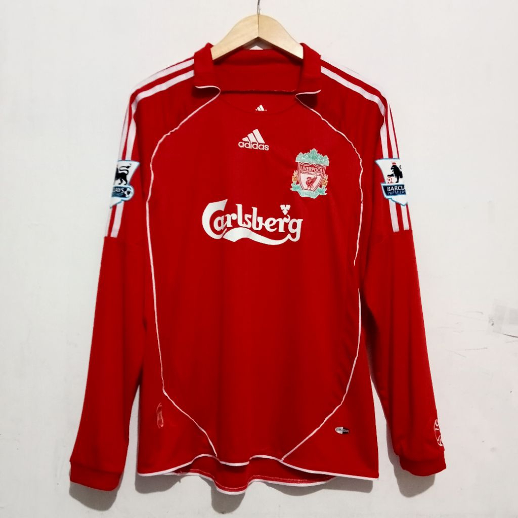 Jersey Liverpool Home 2006/2008 Grade Ori Long Sleeve Nameset Gerrard Premier League