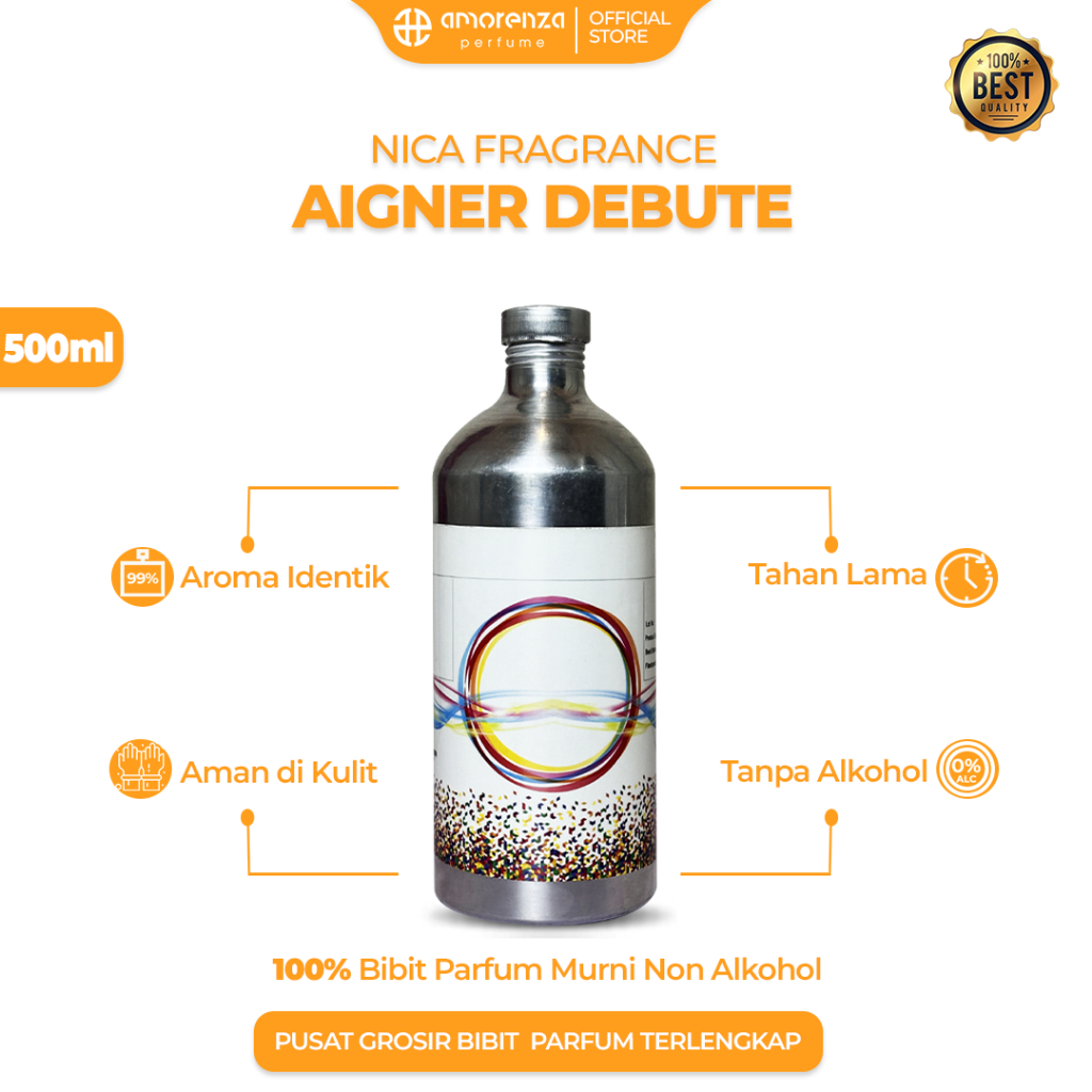 BIBIT PARFUM MURNI AIGNER DEBUTE - DEBUT NICA FRAGRANCE KEMASAN  SEGEL