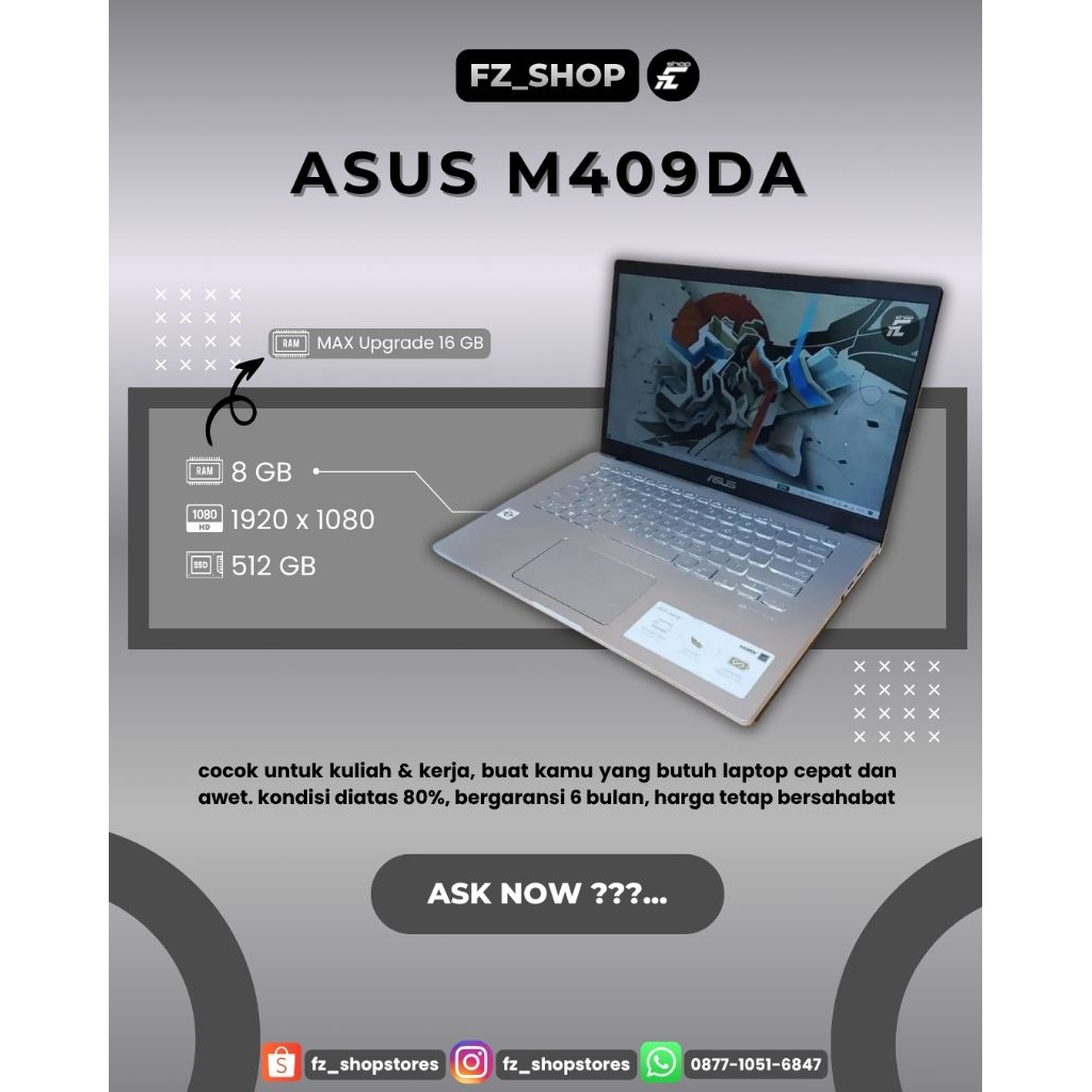 ASUS LAPTOP M409DA | A409DA
