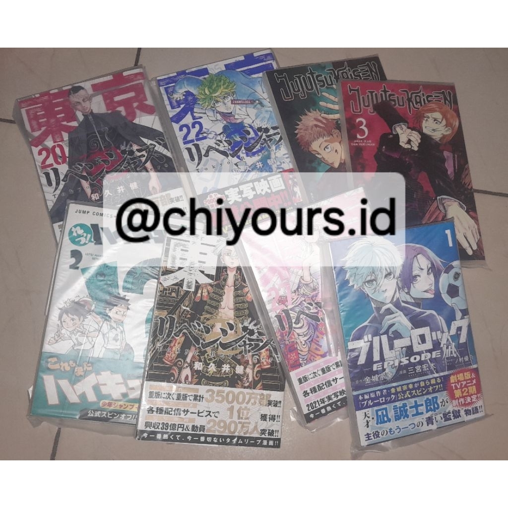 Komik Manga Jujutsu Kaisen, Haikyuu, Tokyo Revengers, Blue Lock bahasa Jepang Indonesia
