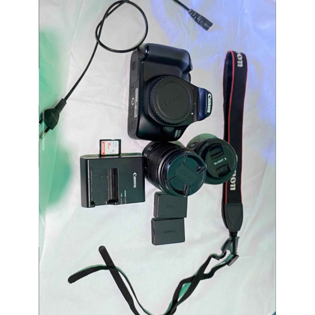 canon 3000d + lensa fix stm