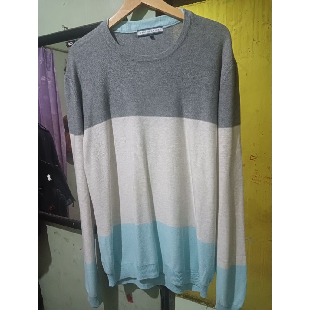 Sweater rajut salur CHRIS.CHRISTY