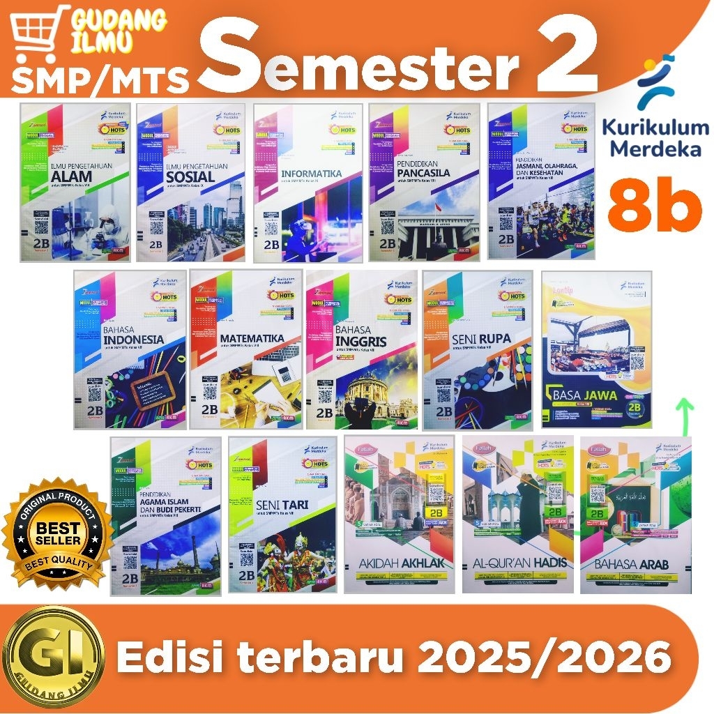 lks SMP/MTs Kelas 8 semester 2 l kurikulum merdeka 2025/2026 l Putra Nugraha l bahasa inggris matema