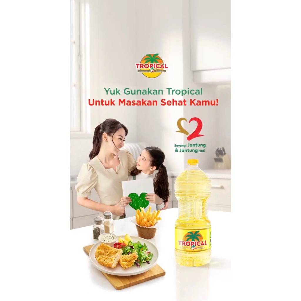 Tropical 1.5 L Minyak Goreng Sehat Jernih 2x Penyaringan